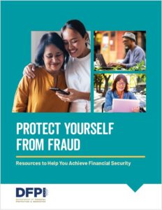 Cover of the Protect Yourself From Fraud booklet