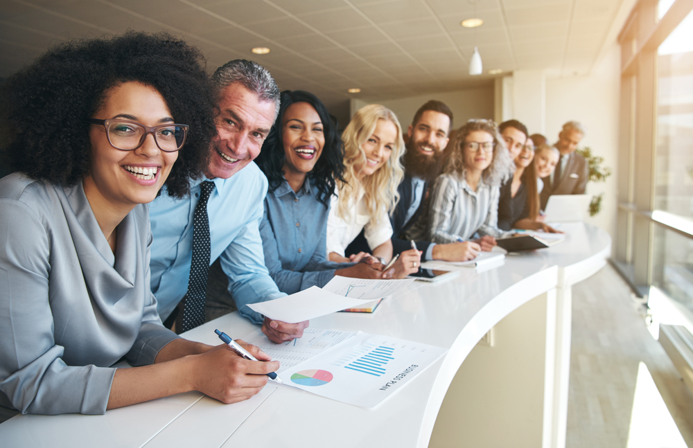 Picture of an office team