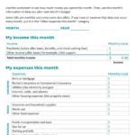 make a budget worksheet form