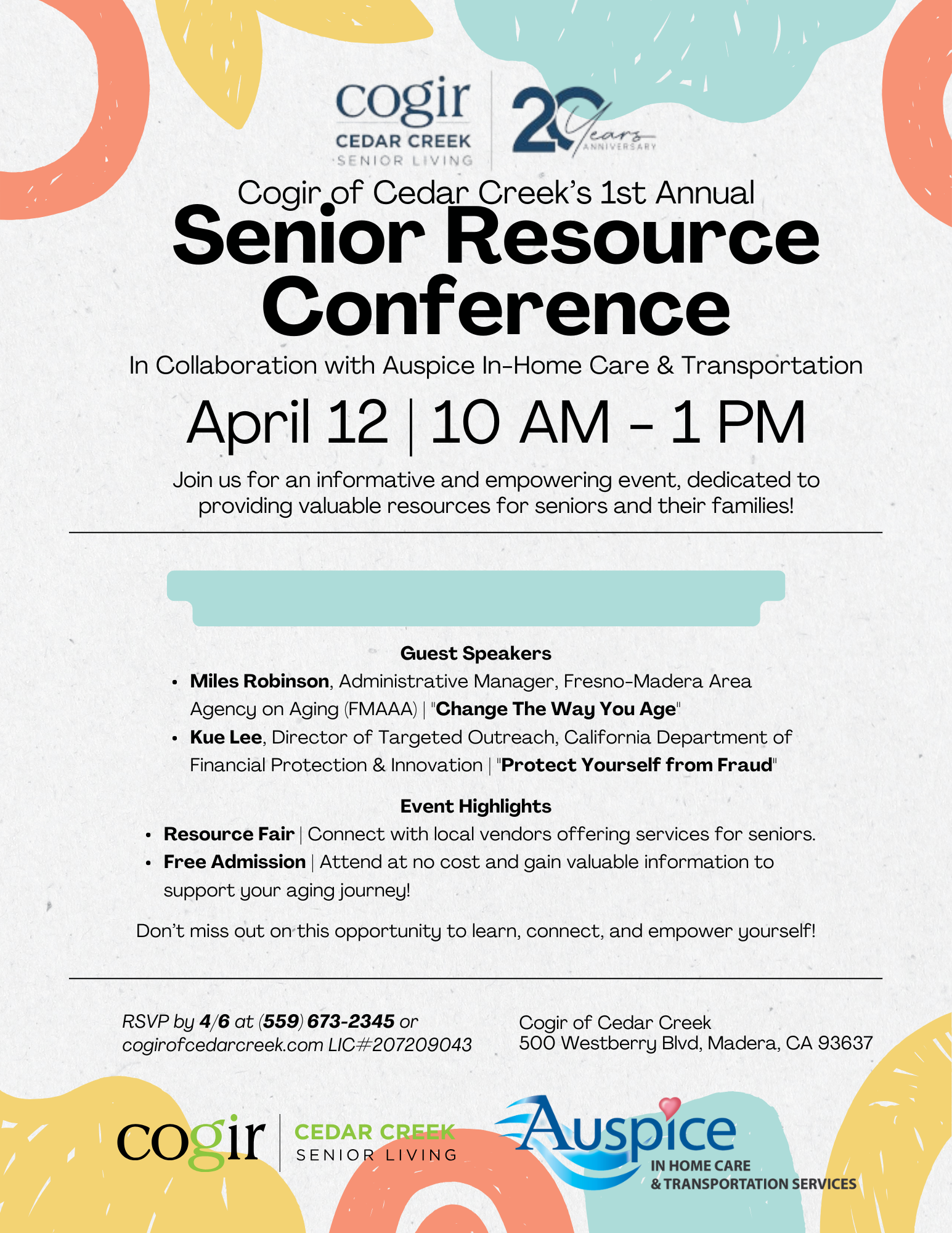 Senior Resource Fair promotional flyer