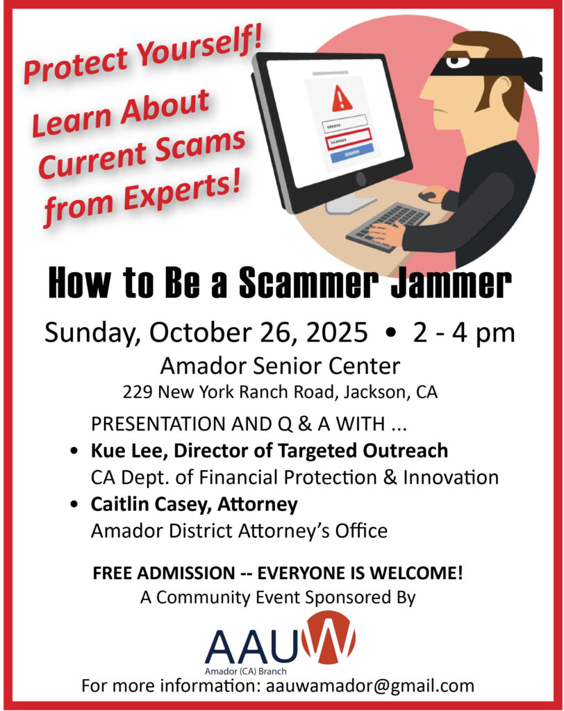 Promotional poster for the Scammer Jammer event on 10-26