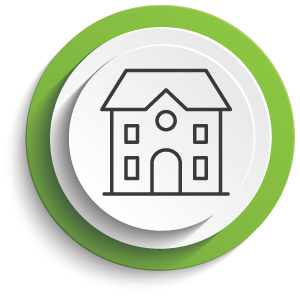 house circle A house in a circle