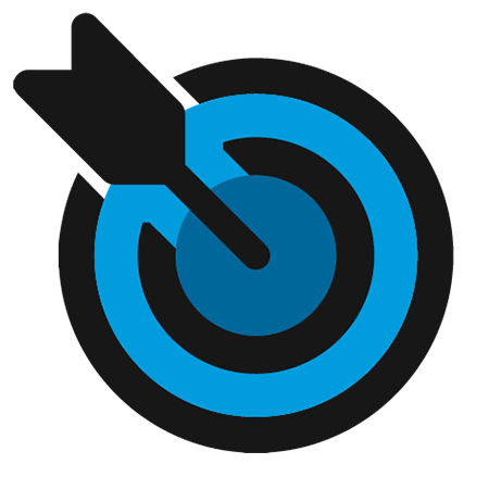 Arrow in a target icon