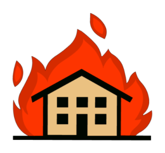 fire around house