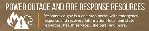 Power outage and fire response resources