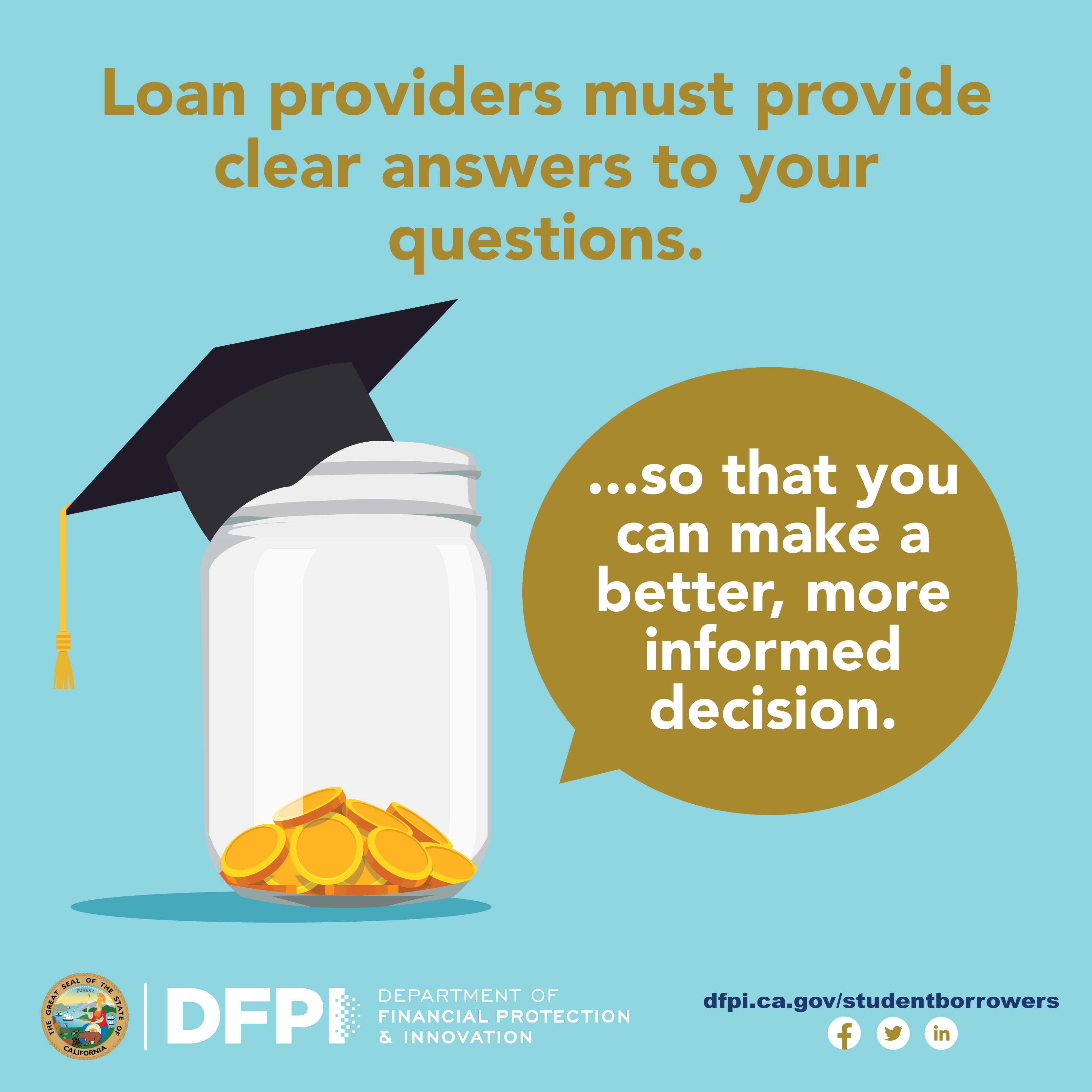 Loan providers must provide clear answers to your questions