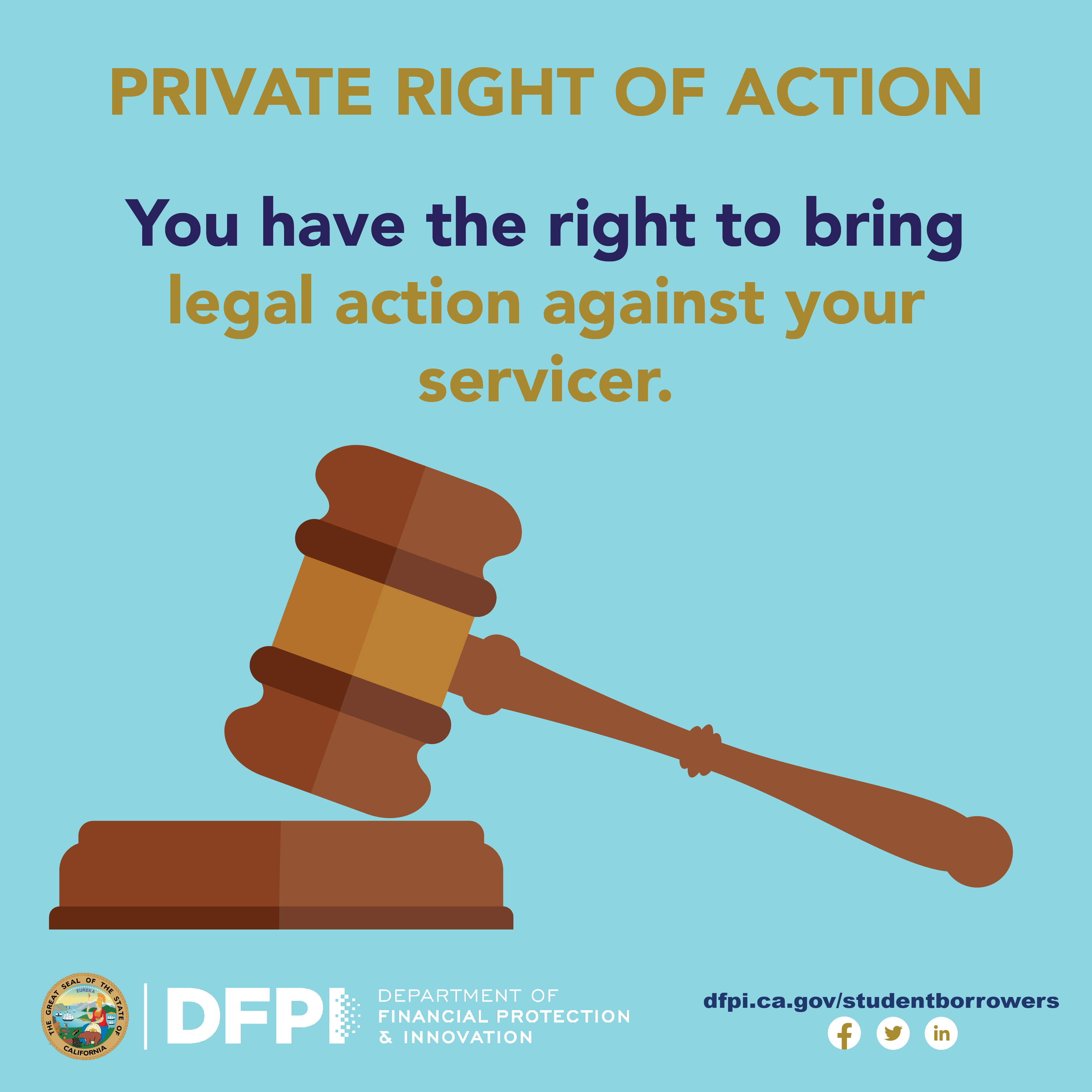 You have the right to bring legal action against your servicer