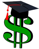 A Dollar sign with a PHD hat