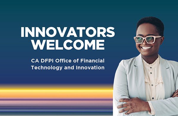 A man wearing glasses and folding his arm looks forward.  CA DFPI office of Department of Financial Protection and Innovation 