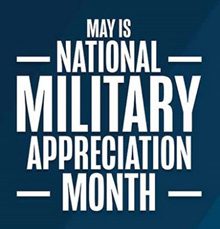 National Military Appreciation Month logo