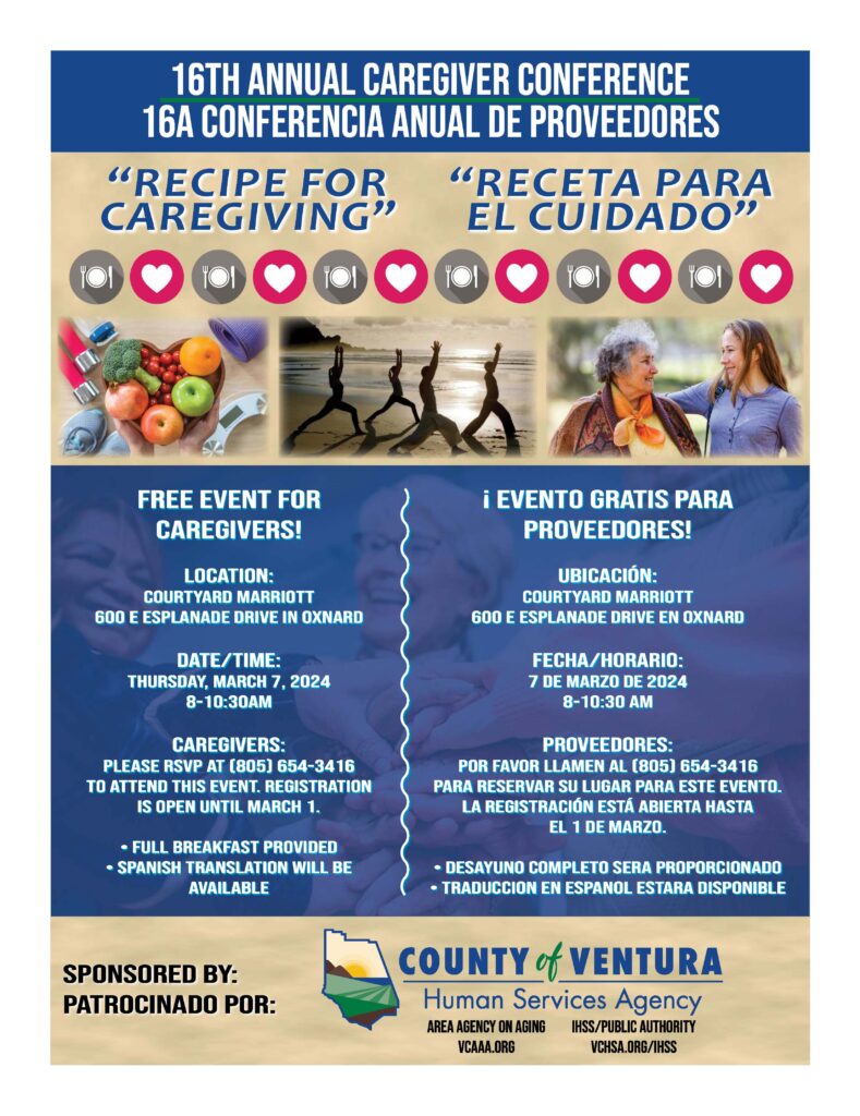 The 16th Annual Caregiver Conference “Recipe for Caregiving” flyer