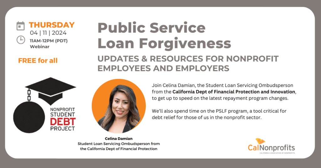 Public Service Loan Forgiveness (PSLF) webinar promotion