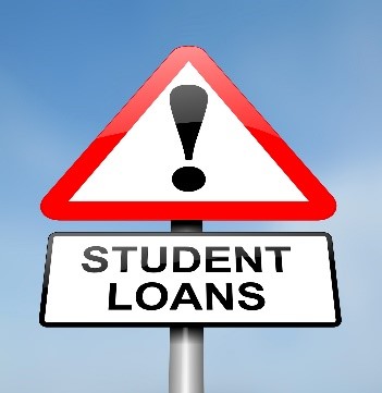 Student loan alert sign